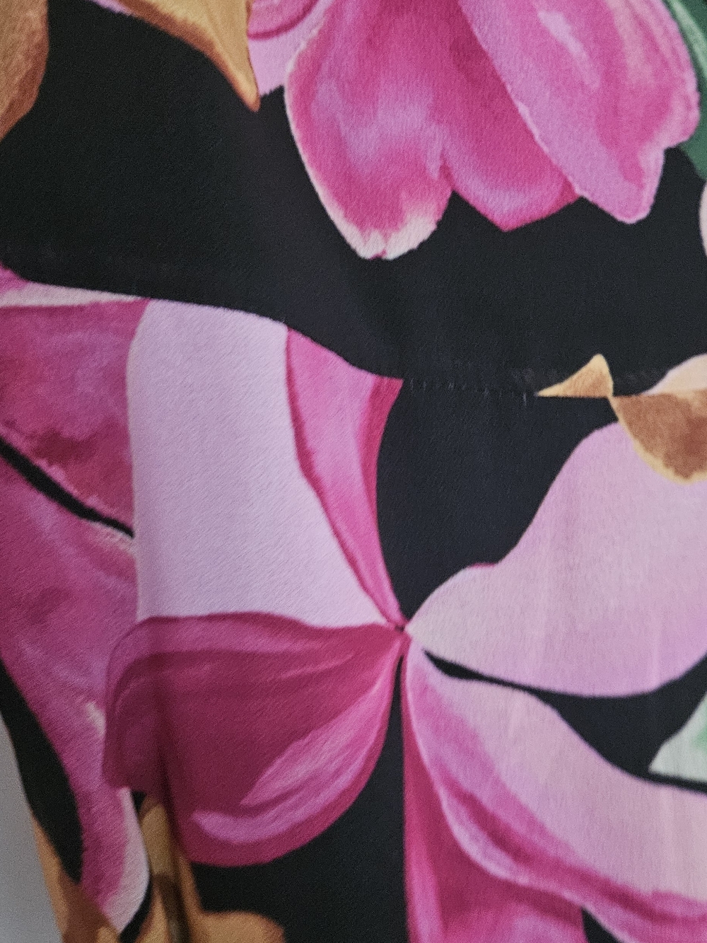Baltic Born Black Maxi Dress with Pink & Orange Floral Print - Picture 4 of 5